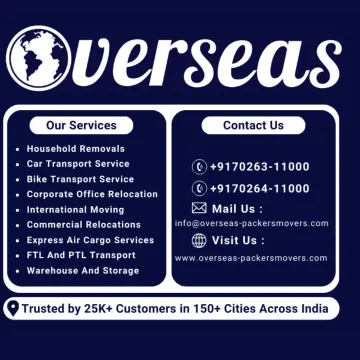 Overseas Packers and Movers for vehicle transport